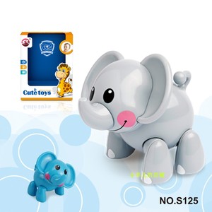 两只包邮奇趣萌宠扭扭乐可转动仿真小动物玩具认知大象灰色蓝色