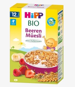德国HIPP喜宝 儿童有机香蕉草莓浆果早餐营养麦片 1岁+ 200g