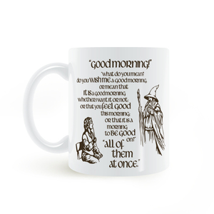 Good Morning Bilbo Mug 霍比特人比尔博巴金斯 陶瓷马克杯咖啡杯