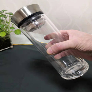 杜氏玻璃杯双层耐热便携高档保温水杯女透明创意中年水晶泡茶杯子