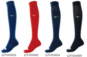 代购MIZUNO 美津浓  90度设计 长统 棒垒袜 黑 宝蓝 深蓝 红  2双