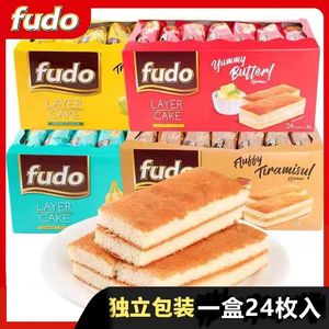 马来西亚进口福多FUDO提拉米苏蛋糕瑞士卷早餐点心 432克内24小包