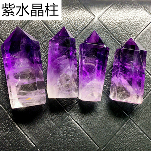 Qy推荐乌拉圭透体紫水晶柱子能量柱摆件单尖柱消磁助事业学业考试 阿里巴巴找货神器