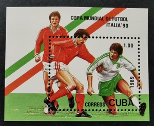 古巴 1989年意大利世界杯足球赛邮票小型张 SC#3114