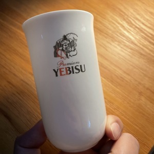 日本SAPPORO三宝乐札幌啤酒YEBISU惠比寿啤酒杯闻香杯白色陶瓷杯