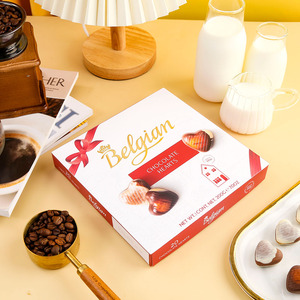 现货比利时进口Belgian白丽人巧克力贝壳结婚心形礼盒装拌手礼
