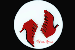 包邮拉丁salsa舞鞋女外贸加厚软底红色kizomba欧美冬季罗马爵士靴