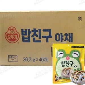 韩国进口不倒翁蔬菜拌饭料36.3g*40袋烤肉味速食日式饭团包饭调料