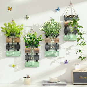 假花仿真花客厅花艺背景墙装饰花束室内插花创意壁挂水培花瓶植物