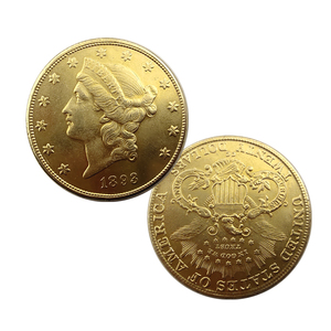 34mm黄铜币1893美国纪念币外贸鹰洋金币铜质纪念币 手指把玩硬币