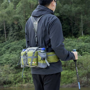 户外运动腰包男多功能单双肩10L大容量徒步旅游骑行登山装备火杰