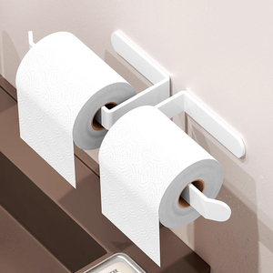厕所卷纸架免打孔 纸巾卷纸挂架厕纸架 卷筒纸卫生间简易厕纸卷架