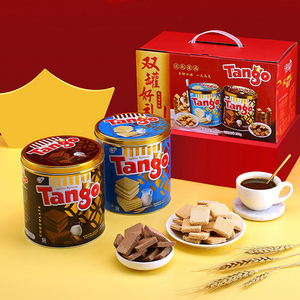 印尼进口Tango威化饼干290g罐装探戈巧克力零食大礼包年货礼