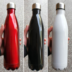 简约可乐瓶保温杯女男士学生韩版水杯个性创意潮流真空不锈钢杯子