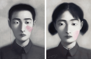 张晓刚Zhang Xiaogang 中国当代绘画作品高清大图集学习临摹素材