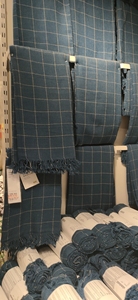 IKEA宜家代购沃克洛格休闲毯蓝色沙发盖桌布空调毯家庭办公室