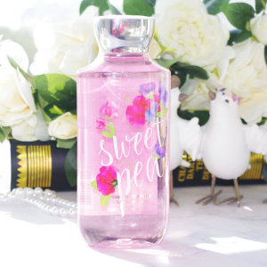 现货美国Bath&body works甜豌豆香氛保湿香体白皙BBW沐浴露295mL