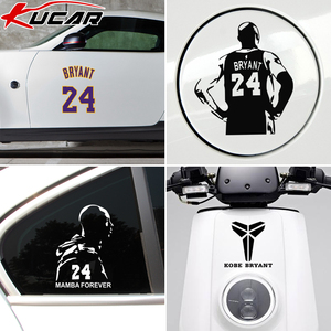 纪念科比车贴纸黑曼巴精神NBA球星周边湖人球衣篮球队电动车装饰