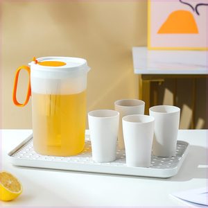 夏季冰箱塑料冷套装水果茶壶家用耐高温凉水壶大容量泡茶杯康兴达