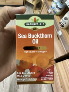 亚麻籽油丸 沙棘油丸 Natures Aid sea buckthorn oil