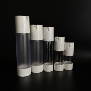 现货15ML-100ML透明真空瓶 美妆日化护肤包装瓶 蒙砂按压乳液瓶