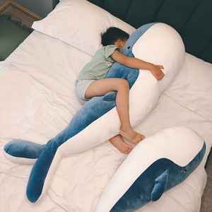 鲸鱼抱枕陪你睡公仔可拆洗卡通娃娃睡觉女生床上玩偶超软毛绒玩具