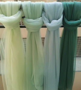 浅绿灰蓝牛油果草绿色婚庆场景布置加密软纱汉服婚纱礼服面料布料
