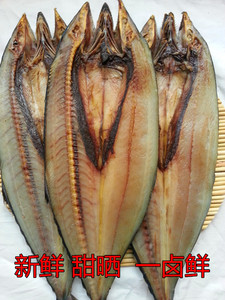 野生燕鲅鱼干大连特产海鲜尖嘴大马鲛鱼海产干货腌制咸鱼两份包邮