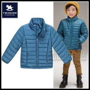小木马童装专柜正品 韩国TWINKIDS 冬款男童夹克 薄棉服外套