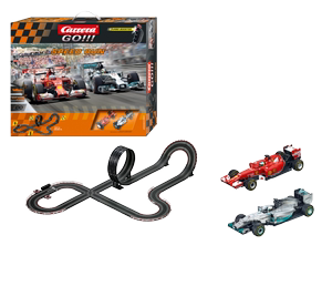 德国CARRERA路轨赛车玩具F1方程式赛车亲子游戏礼盒套装