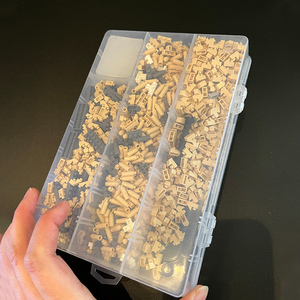 多格零件盒电子元件透明塑料收纳盒小螺丝配件工具分类格子积木盒