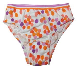 哟呼！gymboree 2-6岁女童瘦款橙红汽球全棉三角内裤短裤