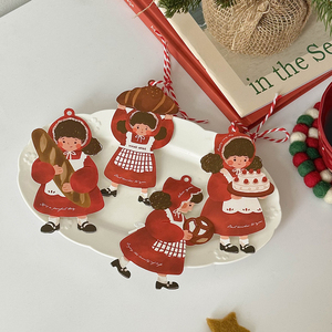 六一儿童节可爱吊牌卡片饼干糖果曲奇礼物圣诞小挂牌面包蛋糕装饰