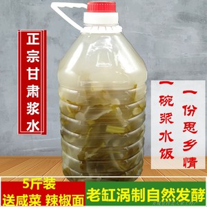 甘肃天水兰州农家特产定西浆水酸菜浆水面引子包菜芹菜5斤装包邮