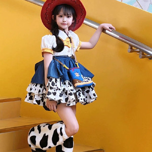 胡迪翠丝服装连衣裙儿童cos玩具总动员动漫表演洛丽塔女童公主裙