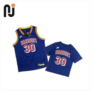 Nike/耐克 库里 Curry 金州勇士儿童篮球服背心 大小童青年版球衣