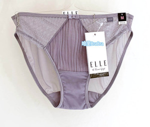 泰国ELLE三角裤女 浅紫色/白色/黑色/肤色 蕾丝花边 低腰女士内裤