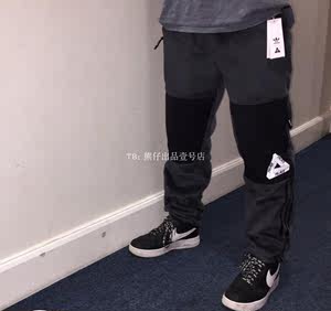 英代Palace  adidas聯名 POLAR TRACK PANT大三角珊瑚絨拼接長褲