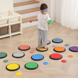 触觉盘幼儿园儿童感统训练家用室内器材平衡板大运动过河石玩具垫
