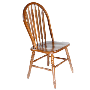 美式全实木温莎椅 家用胡桃色餐椅黑色网红复古乡村靠背攴桌椅子
