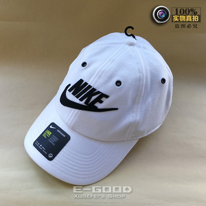 正品美国复古版NIKE耐克女款白色纯棉高尔夫棒球帽遮阳帽子现货
