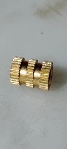 盲孔铜柱单通铜滚花母镶嵌件螺帽铜预埋件螺帽M1 2 1.4 3 4 5 M6