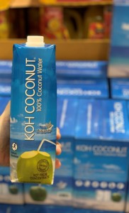 上海costco代购泰国酷椰屿100%椰子水原味零添加纯果汁饮料1升装