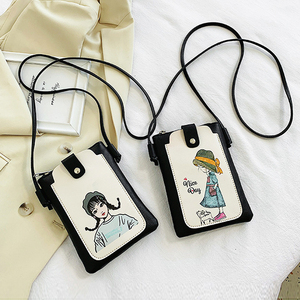 可爱手机包女2024新款韩版时尚百搭小清新装手机斜挎迷你小包包