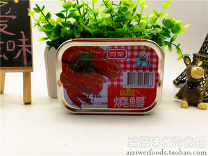 6个包邮 台湾进口 鱼即食罐头 同荣辣味红烧鳗100g 鳗鱼罐头