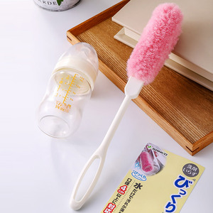 日本sanko长柄奶瓶刷洗杯吸管保温杯刷子玻璃茶杯长瓶刷速干家用