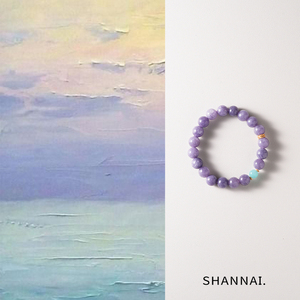 shannai原创「槿紫」新中式紫色玉髓手串国风紫水晶新款串珠手链