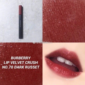 现货！Burberry巴宝莉bbr新品气垫唇釉70 磨砂丝绒雾面哑光唇釉53