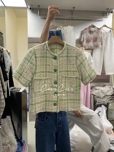 corner韩国代购东大门2024夏季新款女装时尚洋气小香风短袖外套女