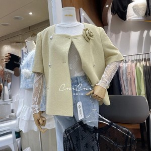 THE LENA韩国东大门代购2024夏季新款女装优雅时尚百搭短袖外套